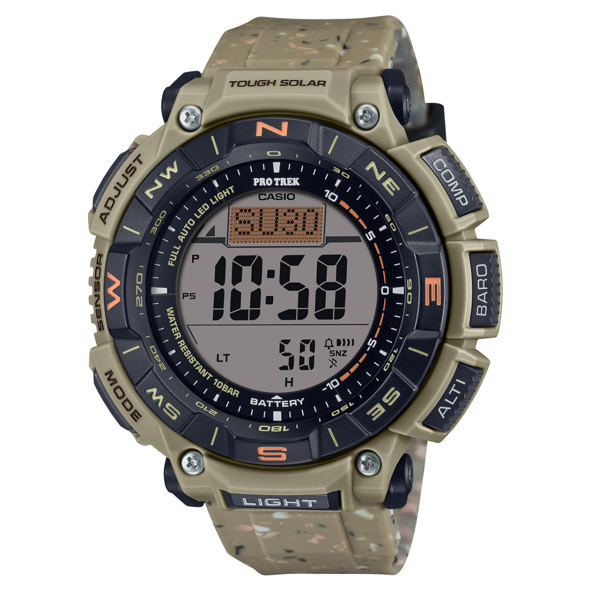 ساعت مچی مردانه کاسیو PRO TREK مدل CASIO-PRG-340SC-5DR